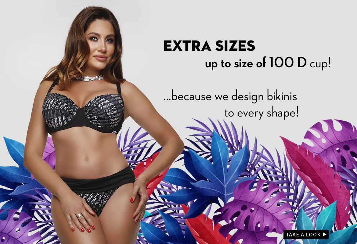 Origami Bikini 2021 -Extra Sizes up to size of 100D